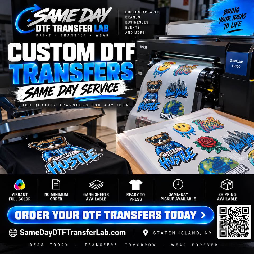 SameDay DTF Transfers